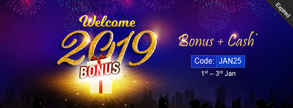 Welcome 2019 Bonus Offer